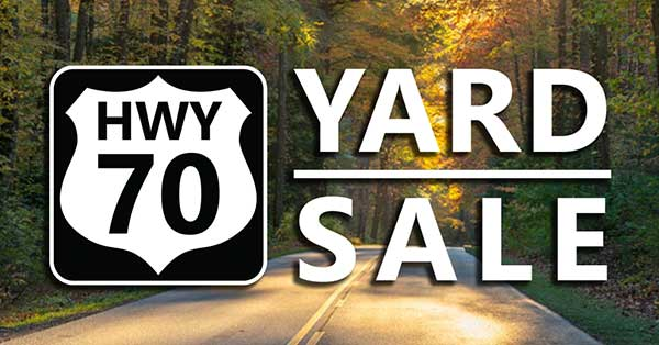 Highway 70 Yard Sale Details