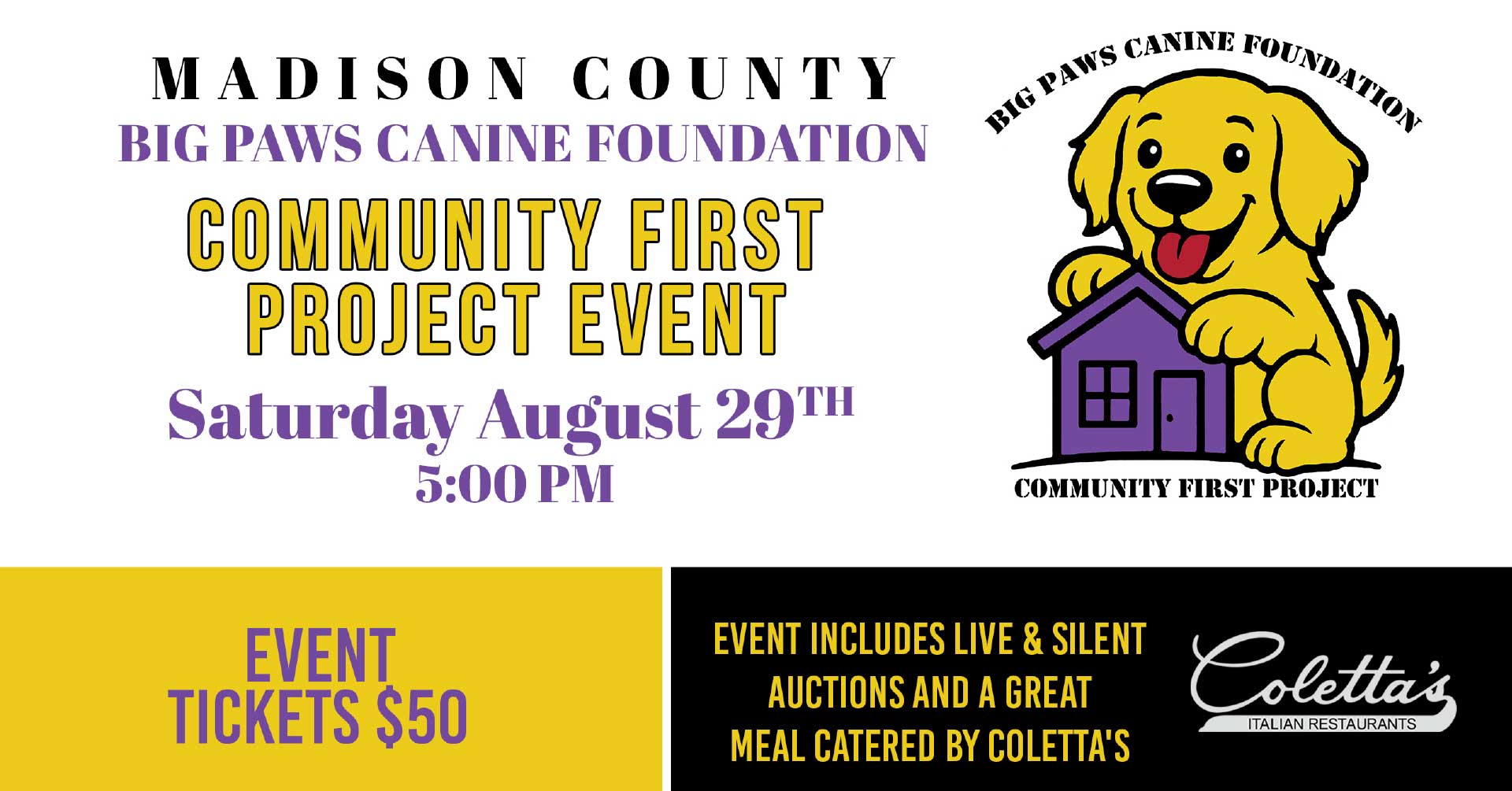 Big Paws Aug 29th Community Project